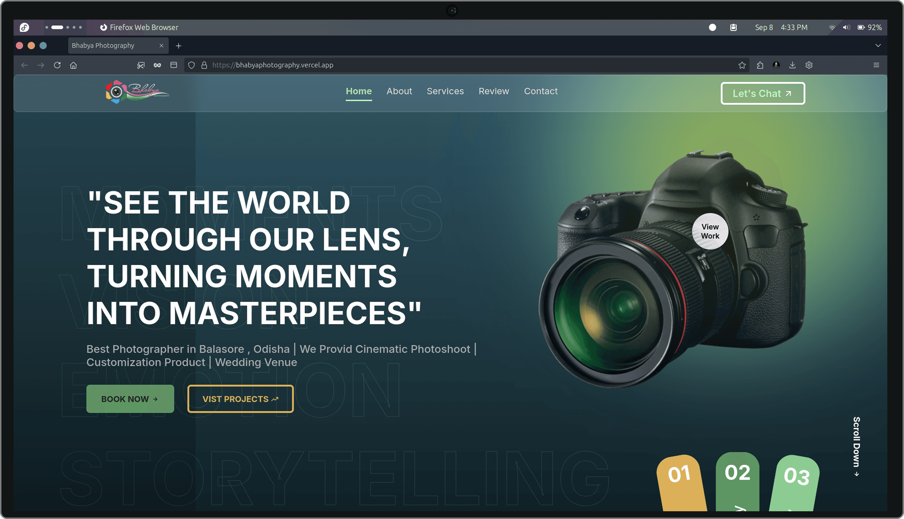 Photography Portfolio Website